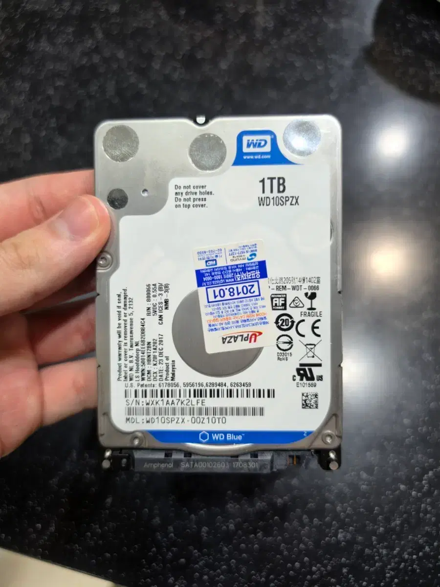 WD 1테라 1TB 노트북용 2.5인치 하드디스크 HDD WD10SPZX | 브랜드